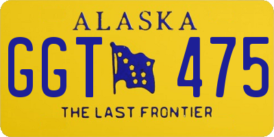 AK license plate GGT475