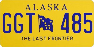 AK license plate GGT485
