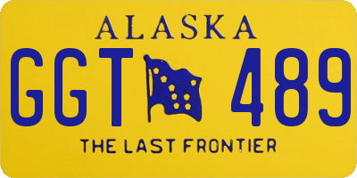 AK license plate GGT489
