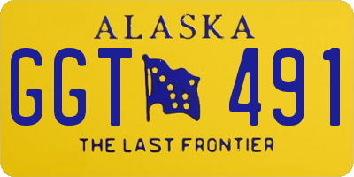 AK license plate GGT491