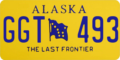 AK license plate GGT493