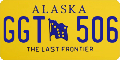 AK license plate GGT506
