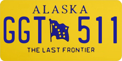 AK license plate GGT511