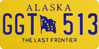 AK license plate GGT513