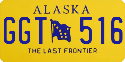 AK license plate GGT516