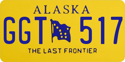 AK license plate GGT517