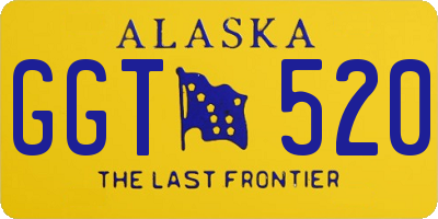 AK license plate GGT520