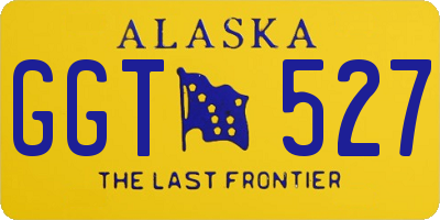 AK license plate GGT527