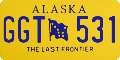 AK license plate GGT531