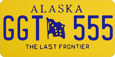 AK license plate GGT555