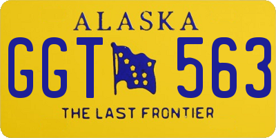 AK license plate GGT563