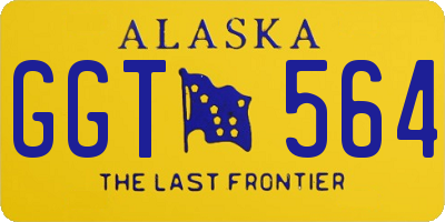 AK license plate GGT564