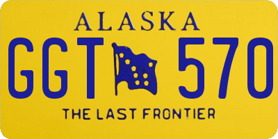 AK license plate GGT570