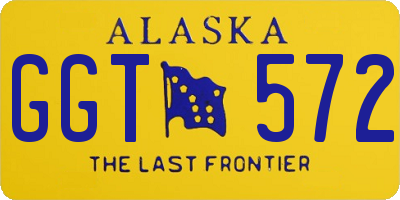 AK license plate GGT572