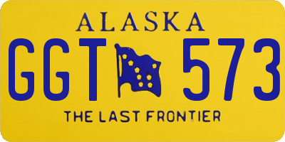 AK license plate GGT573