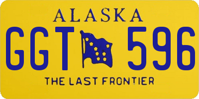 AK license plate GGT596