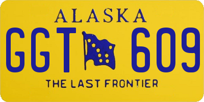 AK license plate GGT609