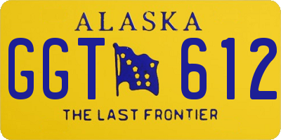 AK license plate GGT612