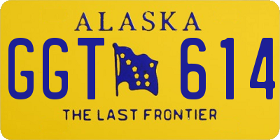 AK license plate GGT614