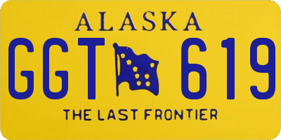 AK license plate GGT619