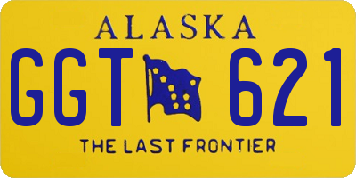 AK license plate GGT621