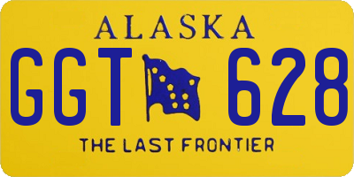 AK license plate GGT628