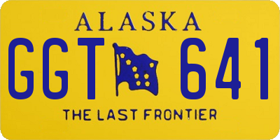 AK license plate GGT641