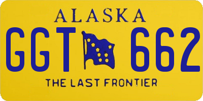 AK license plate GGT662