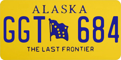 AK license plate GGT684