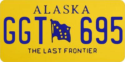 AK license plate GGT695