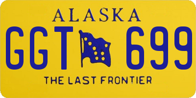 AK license plate GGT699