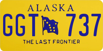 AK license plate GGT737