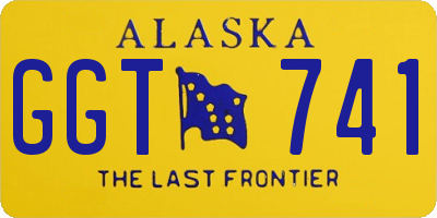 AK license plate GGT741