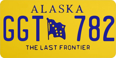 AK license plate GGT782