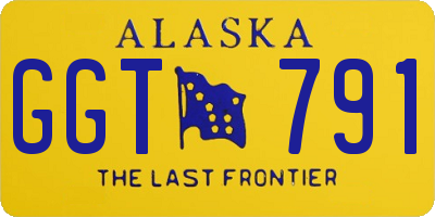 AK license plate GGT791