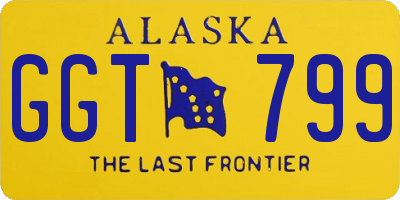 AK license plate GGT799