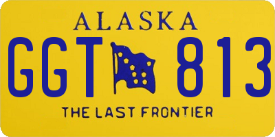 AK license plate GGT813