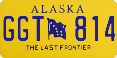 AK license plate GGT814