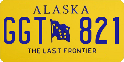 AK license plate GGT821