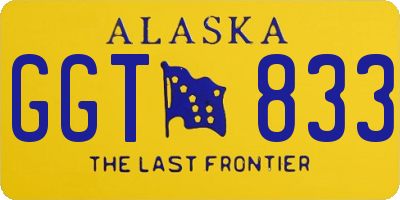 AK license plate GGT833