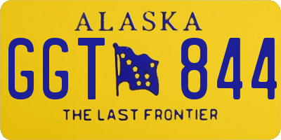 AK license plate GGT844
