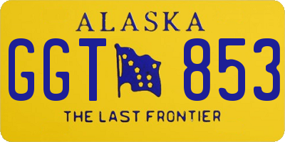 AK license plate GGT853