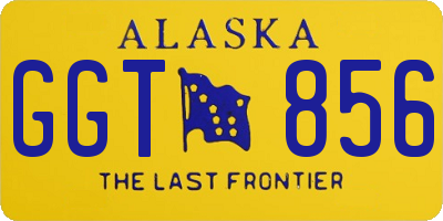 AK license plate GGT856