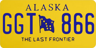 AK license plate GGT866
