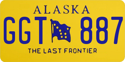 AK license plate GGT887