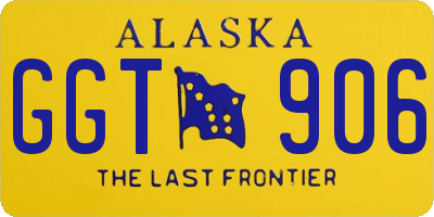 AK license plate GGT906