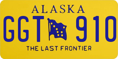 AK license plate GGT910