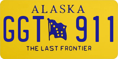 AK license plate GGT911