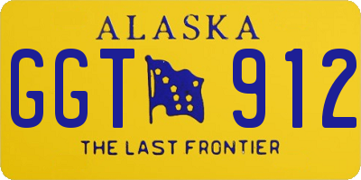 AK license plate GGT912