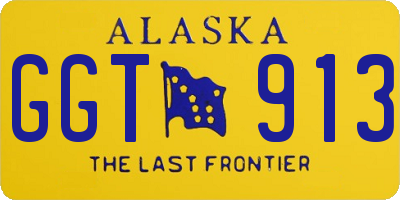 AK license plate GGT913